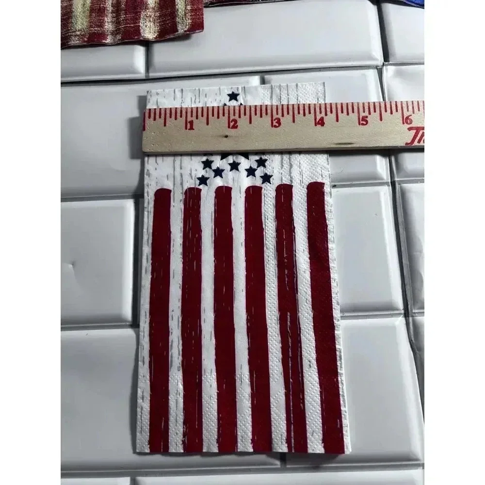 Lot Of Various American Fourth Of July Paper Napkins 3 Ply Americana Patriotic